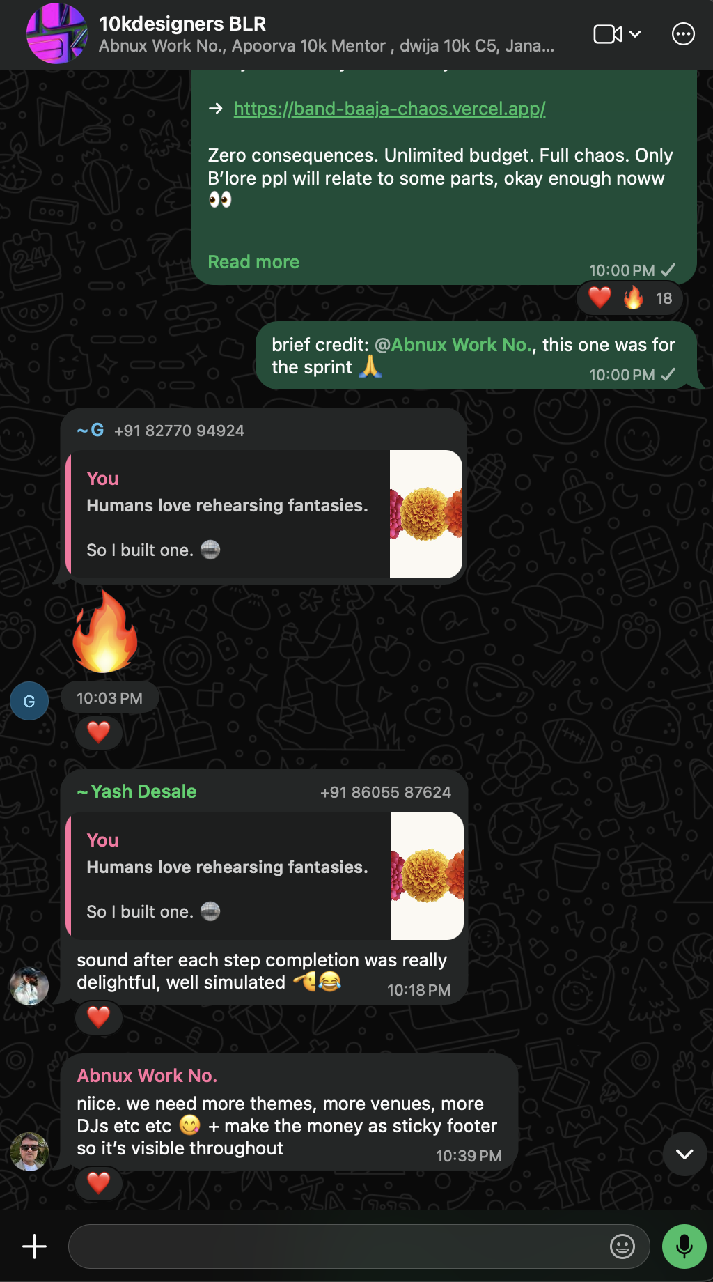 Community reactions: WhatsApp or community thread